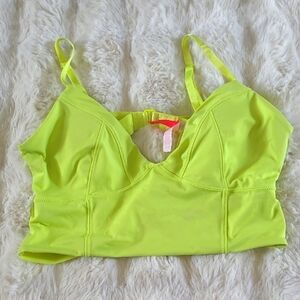 Victoria's Secret Bright Yellow Bralette/ Swim Top Size L